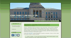 Desktop Screenshot of iowafamilylawbulletin.com